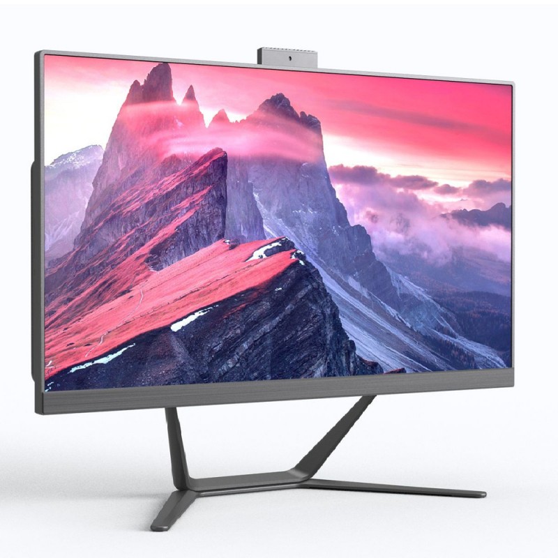 Моноблок "AIO" [AIO242KM] 23,8” 2560×1440 (Ultra HD) IPS, Intel i3-12100 4x3.3-4.3GHz, 16Gb DDR4, SSD M.2 NVME 256ГБ, HDMI, DP, DVI, VGA, Wi-Fi, BT, LAN 1Gbit, NoOS, Клавиатура и манипулятор мышь