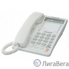 Panasonic KX-TS2365RUW (белый) {16-зн ЖКД, однокноп.набор 20 ном., автодозвон, спикерфон }