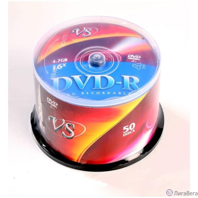Диски VS DVD-R 4,7 GB 16x CB/50 (VSDVDRCB5001) (620366) Диски VS DVD-R 4,7 GB 16x CB/50 (VSDVDRCB5001) (620366)