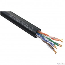 Кабель NEOMAX [NM11031] U/UTP cat.5e 4 пары (305 м) 0.48 мм (24 AWG) Медь, внешний, PE, черный;  Fluke Tested