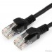Cablexpert PP12-0.25M/BK Патч-корд UTP кат.5e PP12-0.25M/BK, 0.25м, литой, многожильный (чёрный)