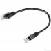 Cablexpert PP12-0.25M/BK Патч-корд UTP кат.5e PP12-0.25M/BK, 0.25м, литой, многожильный (чёрный)