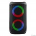 Ginzzu GM-916B (10Вт, TWS, 150Гц-18КГц, динамики 2х3,0″, 2400мАч, AUX, USB-flash, микро SD,  КАРАОКЕ, FM-радио, RGB