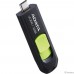A-DATA Flash Drive 32GB UC300  USB (Type-C) USB3.2, черный и зеленый [acho-uc300-32g-rbk/gn]