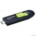 A-DATA Flash Drive 32GB UC300  USB (Type-C) USB3.2, черный и зеленый [acho-uc300-32g-rbk/gn]