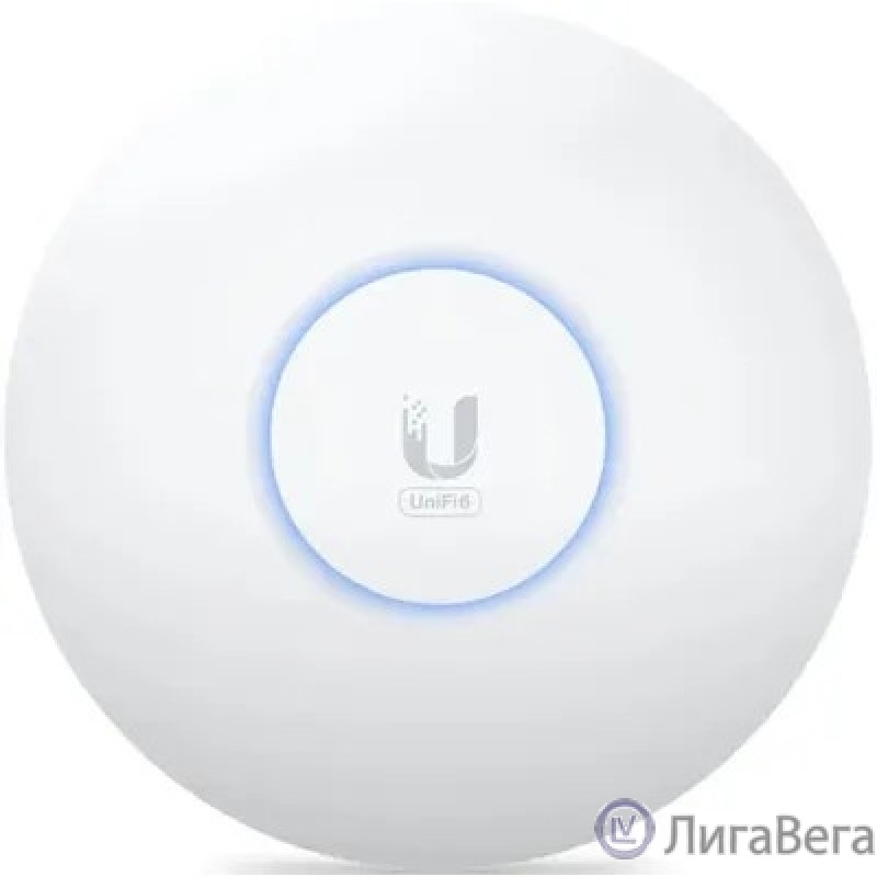 UBIQUITI U6+ Точка доступа 2,4+5 ГГц, Wi-Fi 6, 2х2 MIMO, 802.3af, 1х 1G RJ45  