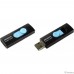 A-DATA Flash Drive 64GB UV220 USB2.0, черный и синий [auv220-64g-rbkbl]