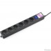 Power Cube Фильтр-удлинитель 3м 6 р 16А SPG6-B3M (21888), черный Power Cube Фильтр-удлинитель 3м 6 р 16А SPG6-B3M (21888), черный
