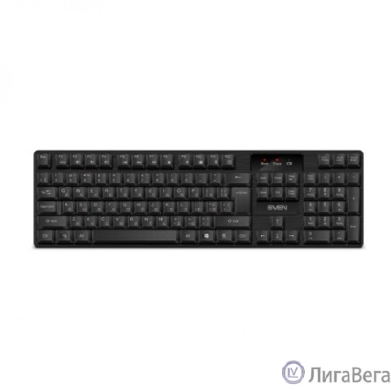 Беспроводная клавиатура Sven KB-C2300W чёрная (104кл.) 