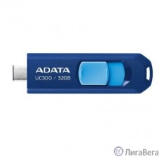 A-DATA Flash Drive 32GB   UC300, USB 3.2/TypeC, синий/голубой