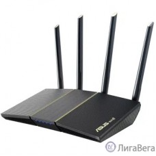Роутер беспроводной ASUS RT-AX57 4 LAN, 1000 Мбит/с, 4 (802.11n), 5 (802.11ac), 6 (802.11ax), IPv6 черный