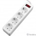 5bites Сетевой фильтр GARDA SP4W-530 4S / 3*0.75MM2 / 3M / WHITE