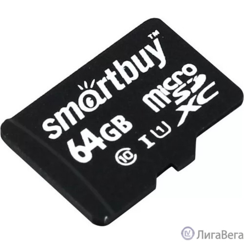 Micro SecureDigital 64Gb Smartbuy Class 10 UHS-1 (без адаптера) (SB64GBSDCL10-00)