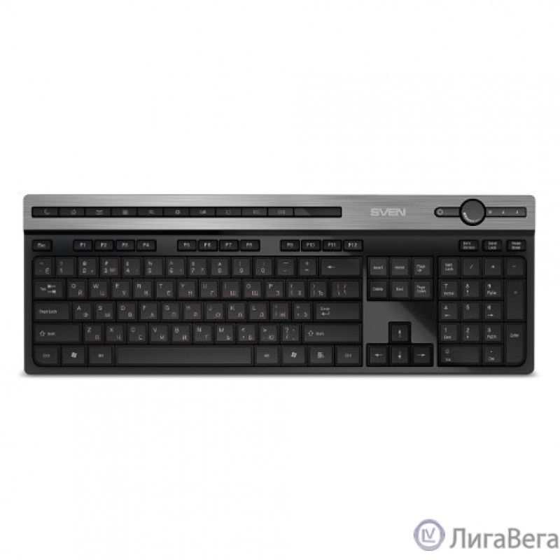 Клавиатура Wireless Sven KB-E5500W 2,4 GHz, 115кл.