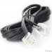 Cablexpert TC6P4C-2M Кабель.телефонный аппарат-розетка 2 м черный