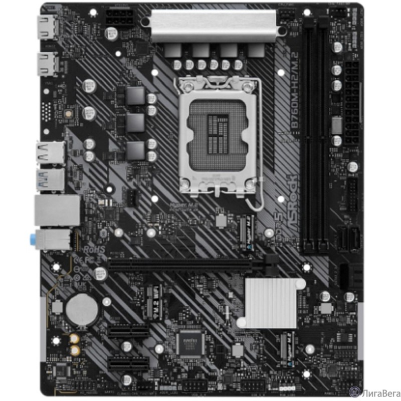 ASROCK B760M-H2/M.2, LGA 1700, Intel B760, mATX, Ret