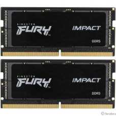 Kingston 64GB 5600MT/s  DDR5 CL40 SODIMM (Kit of 2) FURY Impact KF556S40IBK2-64