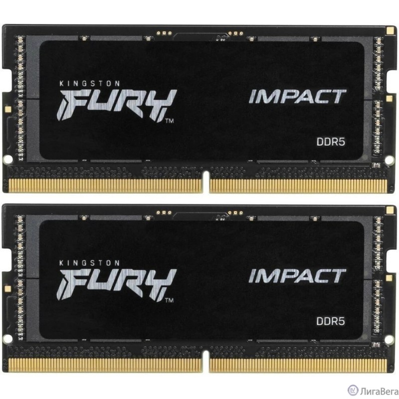 Kingston 64GB 5600MT/s  DDR5 CL40 SODIMM (Kit of 2) FURY Impact KF556S40IBK2-64 Kingston 64GB 5600MT/s  DDR5 CL40 SODIMM (Kit of 2) FURY Impact KF556S40IBK2-64