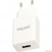 PERFEO Сетевое зарядное устройство с разъемом USB, 1А, белый (I4656)