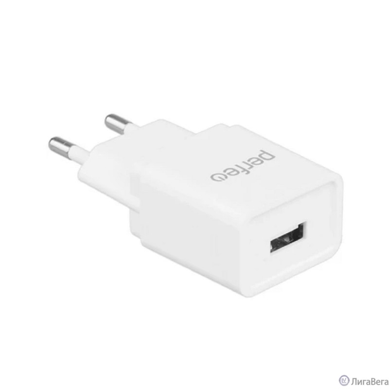 PERFEO Сетевое зарядное устройство с разъемом USB, 2А, белый (I4657)