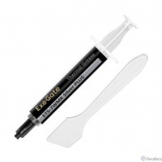 Exegate EX296087RUS Термопаста ExeGate ETS-7WMK Silver PLUS (7,2 Вт/(м•К), 1.5г, шприц с лопаткой)