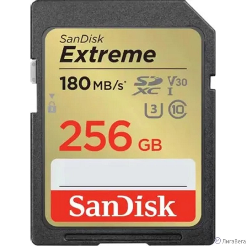 SecureDigital 256GB SanDisk Extreme UHS-I Class 3 (U3) V30 180/90 MB/s 