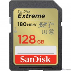 SecureDigital 128GB SanDisk SDXC Class 10 V30 UHS-I U3 Extreme 180MB/s (SDSDXVA-128G-GNCIN)