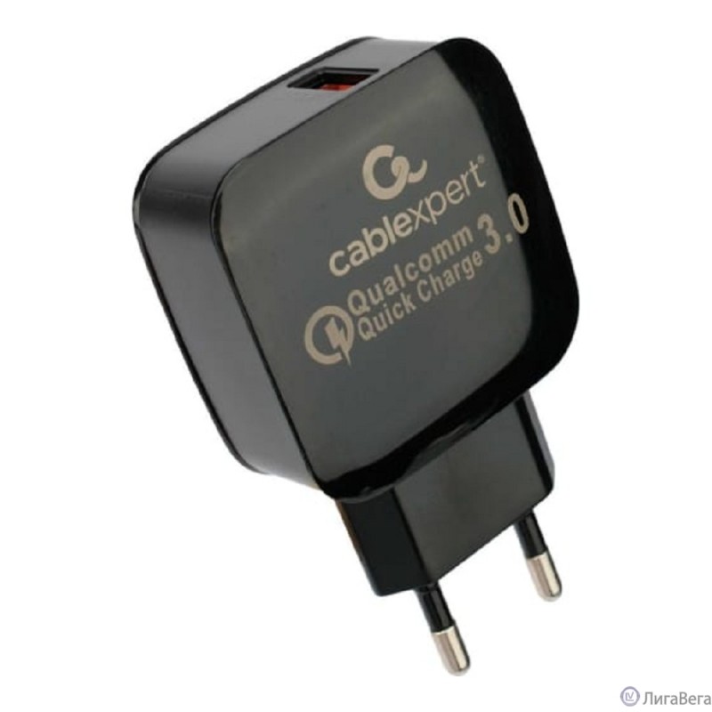 Cablexpert Зарядное устройство MP3A-PC-41 18Вт, 3А, QC3.0, 1xUSB, , черный, пакет Cablexpert Зарядное устройство MP3A-PC-41 18Вт, 3А, QC3.0, 1xUSB, , черный, пакет