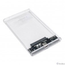 Gembird EE2-U3S-7 Внешний корпус USB 3.0 для 2.5″ HDD/SSD порт Type-С, SATA III, пластик, прозрачный
