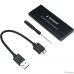 Gembird EEM2-SATA-1 Внешний корпус USB 3.0 для M2 SATA порт MicroB, металл, черный Gembird EEM2-SATA-1 Внешний корпус USB 3.0 для M2 SATA порт MicroB, металл, черный