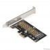 Exegate EX296205RUS Переходник ExeGate EXE-597 (M.2 M key -> PCI-E x1 v2.0, для установки SSD M.2 M key в слот PCI-E)