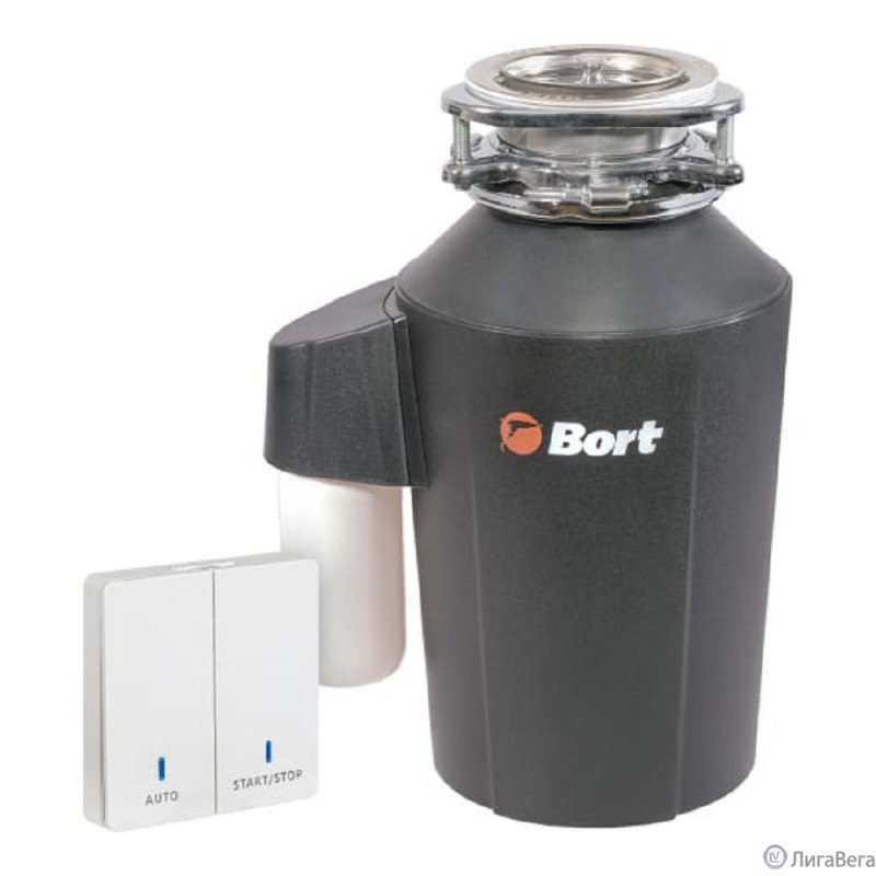 Bort Измельчитель пищевых отходов ALLIGATOR GREEN {Мощность 750 Вт; Объем камеры 1600 мл; Размер 4100х160 мм; 11,3 кг; 31 x 26 x 34;  гарантия 2 г} [93417463]