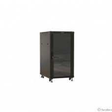 Шкаф коммутационный Hyperline TTBR-2268-AS-RAL9004 напольный,  стеклянная передняя дверь,  22U,  600x1166x800 мм
