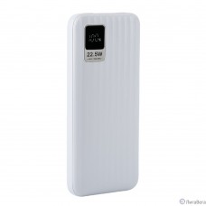 Perfeo Powerbank WATERFALL 10000 mAh/LED дисплей/PD + QC 3.0/Type-C/2 USB/Выход: 5A, max 22.5WWhite (PF_E1468)