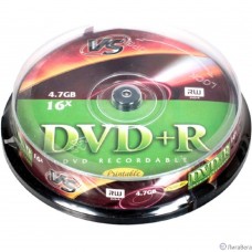 Диски VS DVD+R 4,7 GB 16x CB/10 Ink Print (620557)