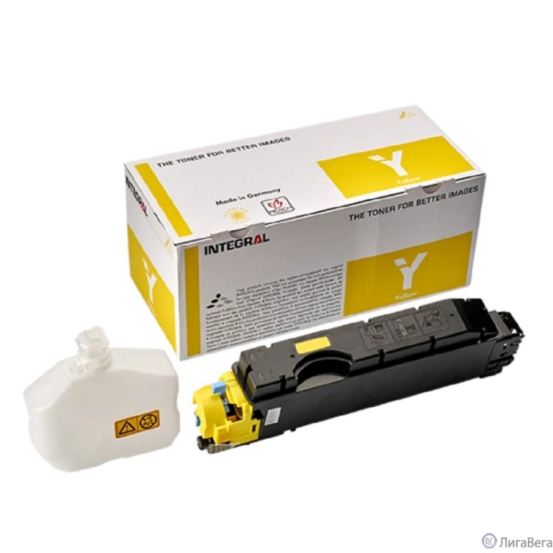 INTEGRAL TK-5140Y Тонер-картридж+ бункер для тонера, с чипом для Kyocera Ecosys M6030cdn, M6530cdn, P6130cdni жёлтый 5000 стр. INTEGRAL TK-5140Y Тонер-картридж+ бункер для тонера, с чипом для Kyocera Ecosys M6030cdn, M6530cdn, P6130cdni жёлтый 5000 стр.