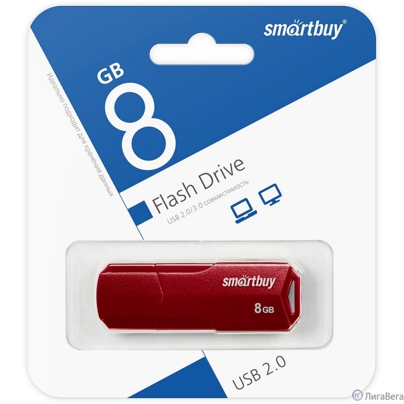 Smartbuy USB Drive 8GB CLUE Burgundy (SB8GBCLU-BG) UFD 2.0 Smartbuy USB Drive 8GB CLUE Burgundy (SB8GBCLU-BG) UFD 2.0