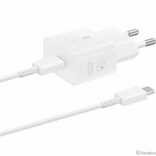 Сетевое зарядное устройство Samsung EP-T2510,  USB type-C,  USB type-C,  25Вт,  3A,  белый [ep-t2510xwegeu]
