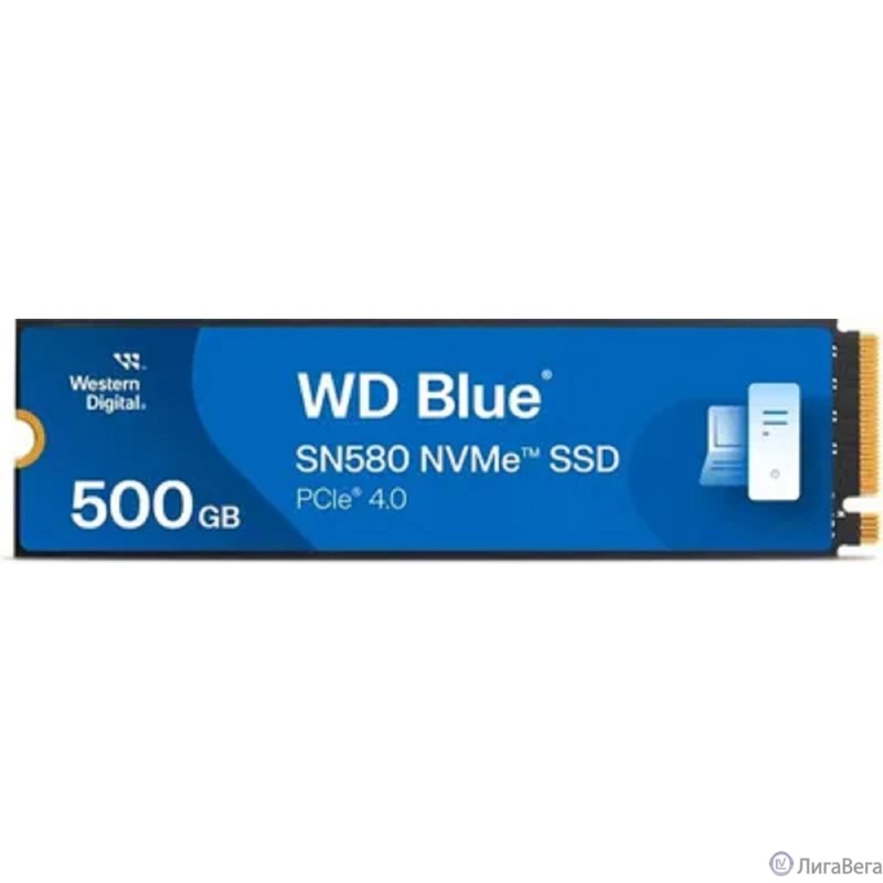 WD SSD Blue SN580 NVMe, 500GB, M.2(22x80mm), NVMe, PCIe 3.0 x4, 3D TLC, WDS500G3B0E