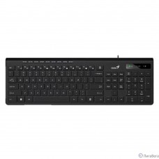 Клавиатура Genius SlimStar 230II, {Черный, проводная, USB, 104 клавиши} [31310048402]