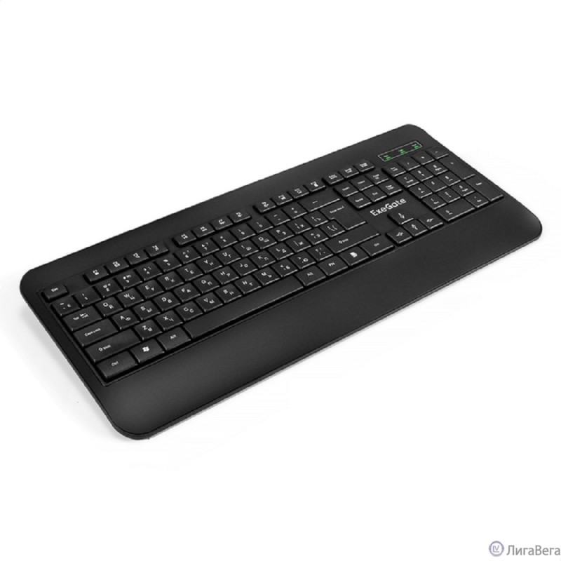 Exegate EX296922RUS Клавиатура ExeGate Professional Standard LY-E5500M (USB, полноразмерная, влагозащищенная, 104кл., Enter большой, подставка под запястья, длина кабеля 1,35м, черная, Color Box) Exegate EX296922RUS Клавиатура ExeGate Professional Standard LY-E5500M (USB, полноразмерная, влагозащищенная, 104кл., Enter большой, подставка под запястья, длина кабеля 1,35м, черная, Color Box)