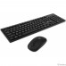 Клавиатура + мышь Oklick S255W Black USB  беспроводная slim [1909361]