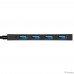 Exegate EX296929RUS USB-Хаб (концентратор) 4-в-1 ExeGate DUB-4CP/3 (кабель-адаптер USB Type C --> 4xUSB3.0, Plug&Play, черный)