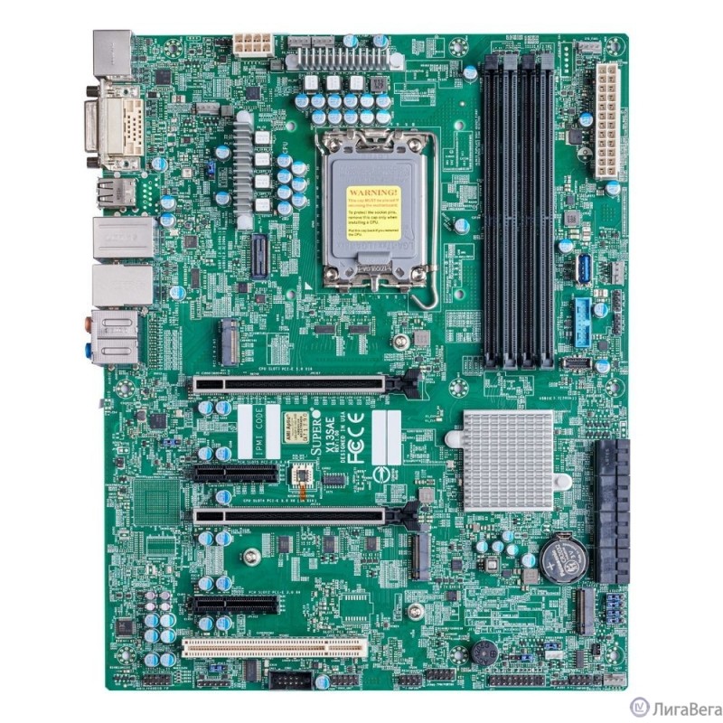 Supermicro MBD-X13SAE-B Intel 13th/12th Gen Core i9/i7/i5/i3 LGA1700 CPU, Intel W680 Chipset, Up to 128GB ECC/non-ECC DDR5 DIMM, HDMI/DP/DVI-D, 8xSATA, 1xGbit/1x2.5Gbit LAN, 4xUSB 2. Supermicro MBD-X13SAE-B Intel 13th/12th Gen Core i9/i7/i5/i3 LGA1700 CPU, Intel W680 Chipset, Up to 128GB ECC/non-ECC DDR5 DIMM, HDMI/DP/DVI-D, 8xSATA, 1xGbit/1x2.5Gbit LAN, 4xUSB 2.