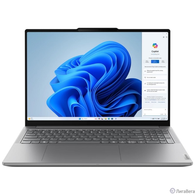 Lenovo Yoga Pro 9 16IMH9 [83DN006BRU] Luna Grey 16″ {3.2K (3200x2000) mini LED 1200nits 165Hz Ultra 9 185H(2.3GHz)/64GB Sold/1TB SSD/RTX4070 8Gb/W11H}