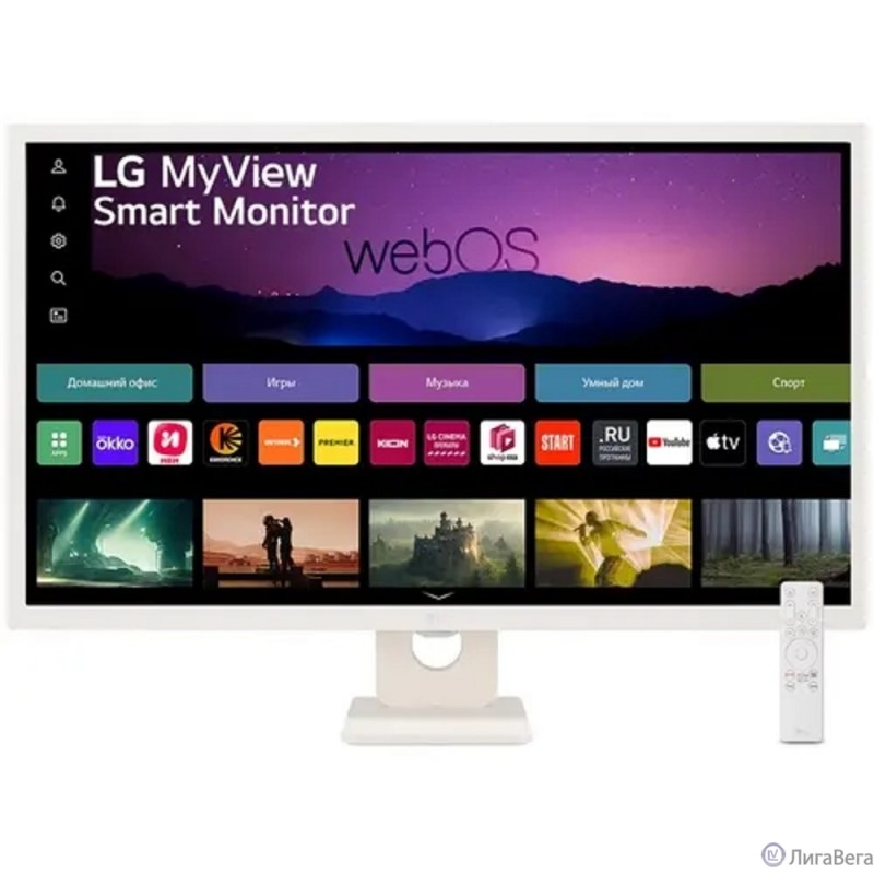 LCD LG 31.5″ 32SR50F-W Smart Monitor {IPS 1920x1080 60Hz 5ms 250cd 16:9 1200:1 178/178 2x5W 2xHDMI USB VESA webOS} LCD LG 31.5″ 32SR50F-W Smart Monitor {IPS 1920x1080 60Hz 5ms 250cd 16:9 1200:1 178/178 2x5W 2xHDMI USB VESA webOS}