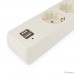 Гарнизон Сетевой фильтр для ИБП ECL-5-U2-W-1.8 5р, 10А, 2xUSB, 1.8м, ур.защиты 4, белый, пакет (22436)