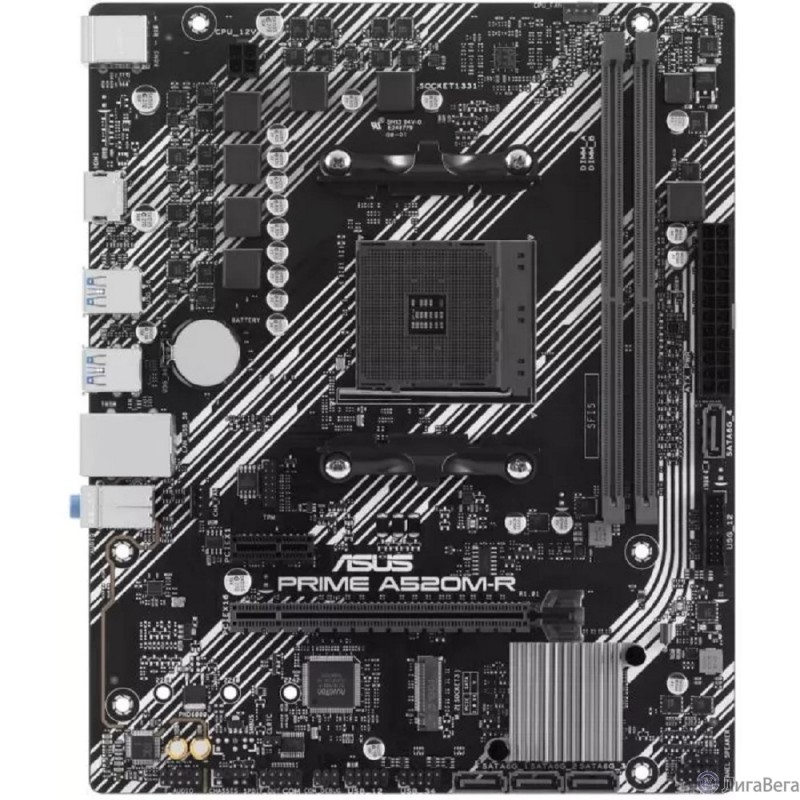 ASUS PRIME A520M-R (Socket AM4, mATX, 2xDDR4(64GB), HDMI 2.1, 1xPCIe 3.0x16/1xPCIe 3.0, 1xLAN, 4xSATA 6Gb/s, 1xM.2, 4xUSB 3.2, 2xUSB 2.0, 2xPS/2) ASUS PRIME A520M-R (Socket AM4, mATX, 2xDDR4(64GB), HDMI 2.1, 1xPCIe 3.0x16/1xPCIe 3.0, 1xLAN, 4xSATA 6Gb/s, 1xM.2, 4xUSB 3.2, 2xUSB 2.0, 2xPS/2)