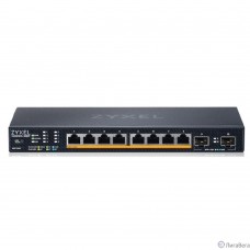 Коммутатор/ Multigigabit Smart L3 Lite switch Zyxel NebulaFlex XMG1915-10EP, 8xRJ-45: 1/2.5G PoE++, 2xSFP+, silent (no fan), PoE budget 130 W