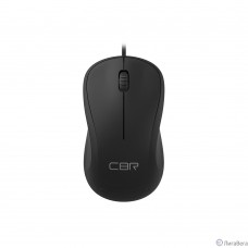 CBR CM 108 Black USB, Мышь офисн., оптич., эргоном., 1000 dpi, 3 кн., 1.8 м, резиновое колесо прокрутки 
